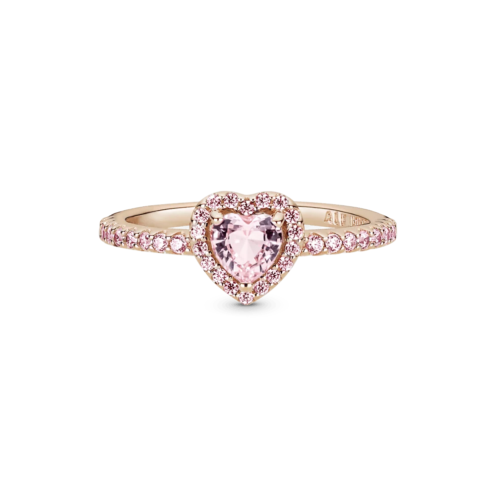 Anillo Corazón Rosado