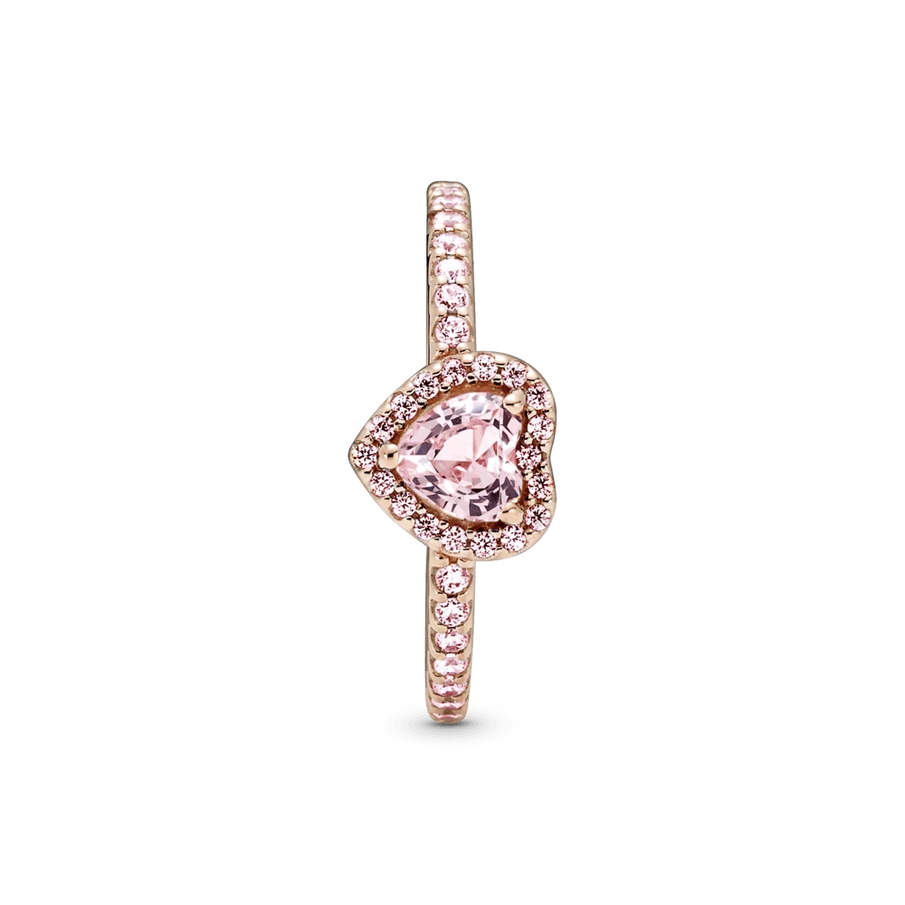 Anillo Corazón Rosado