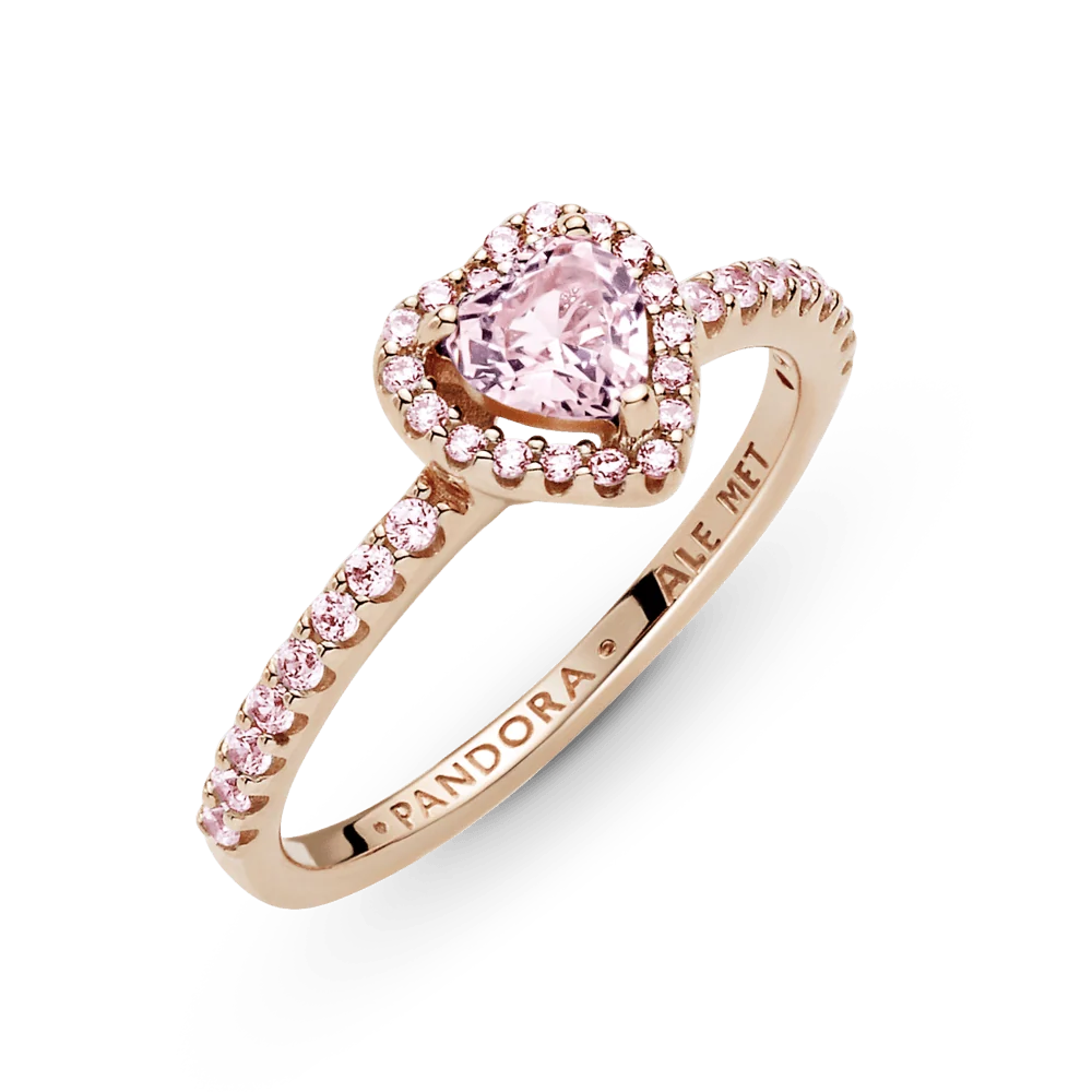 Anillo Corazón Rosado
