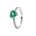 Anillo Corazón Verde